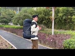 40L Ripstop Nylon Luar Tahan Air Mendaki Ransel Dengan Penutup Hujan